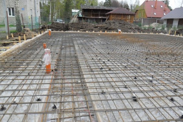 Строительство загородного дома в пос. Лисий нос. Армирование фундаментной плиты