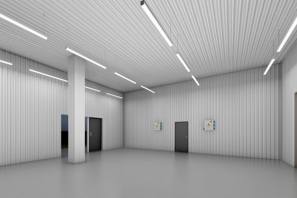 Реконструкция помещений склада. Визуализация.